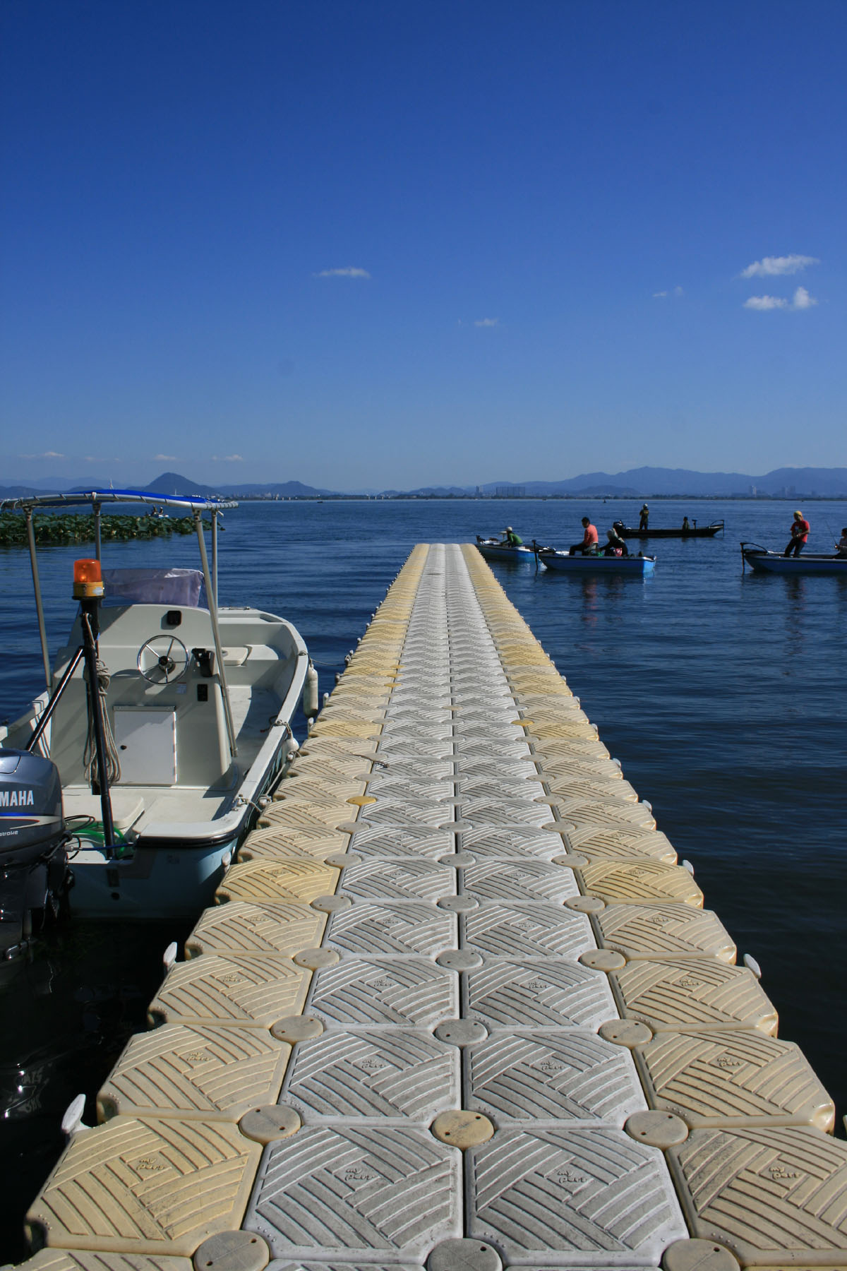 Bass fishing port at sunset — where every fish finder lesson starts and ends.